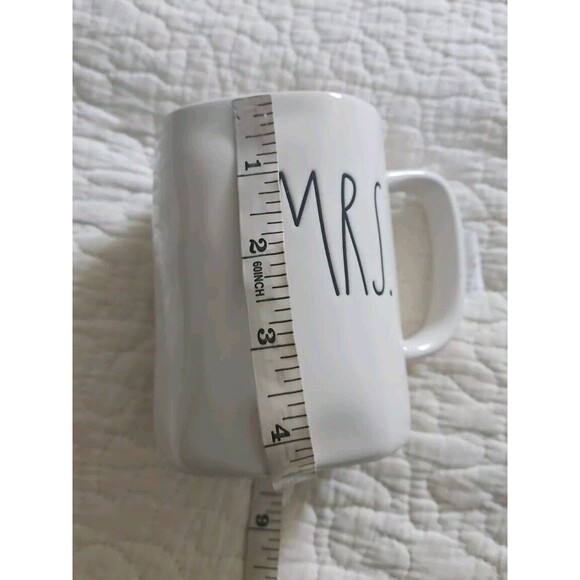 Rae Dunn MRS.  Coffee Tea Mug  14 Oz Classic Ceramic White NEW - Picture 5 of 6